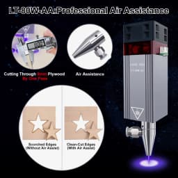 LASER TREE Laser Module 4W 5W 10W Optical Power with Air Assist Laser Head 450nm TTL Blue Light Engraver Cutting Wood DIY Tools