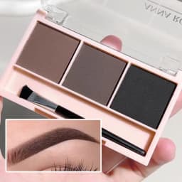 Three-color eyebrow powder shadow three-dimensional eyebrow shape waterproof and sweat-proof natural long-lasting eyebrow powder