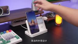 4 in 1 Wireless Charger Alarm Clock Stand For Samsung S26 S25 Galaxy Watch 8 7 6 5 Active 2 Buds4 Pro 3/2 Fast Charging Station