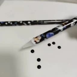 5pcs/set Nail Dotting Pen Picking Rhinestones Gems Drill Crystal Wax Pencil Diamond Picker Nail Art Tool 27.7cm= 9inches