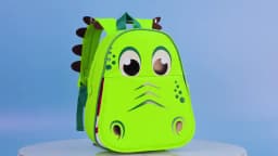 3PCS Toddler Backpack and Lunch Box for Boys, 12" Dinosaur Preschool Kids Bookbag, Cute Animal Kindergarten Schoolbag