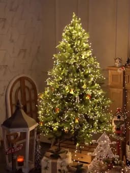 6M-75M Green Wire LED String Fairy Cluster Lights Christmas Tree Lights Outdoor Garland New Year Street Home Party Wedding Decor