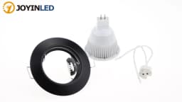 10PCS Recessed LED Spotlight Frame Satin Nickel White Black Chrome Fitting Suit for GU10/MR16 Bulb Downlight Fixture