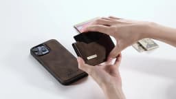 2 In 1 Detachable Magnetic Leather Case for IPhone 16 17 Pro Max 15 13 12 11 14 Plus Se 2022 Wallet Cover Cards Holder Pocket