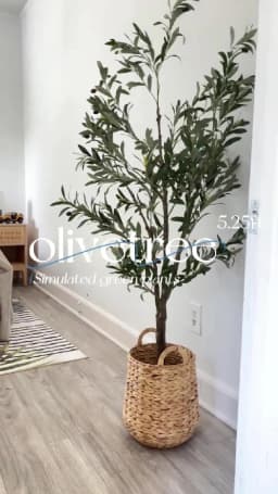 Olive Trees Artificial Indoor, 5.25/6.10/7.10FT Tall Faux Olive Tree with Black Pot, Artificial Plants with Natural Wood Trunk and Lifelike Fruits for Home Office Decor