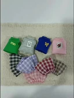 Doll Clothes Sleeveless Top Plaid JK Skirt Set Mini Dress Up Outfit Accessories For 10cm Joint Doll Fashion Doll Costume Gift