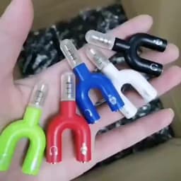 1 Piece Of Dual 3.5mm U-Shaped Adapter Headphone Plug Audio Cable Splitter Microphone 2-in-1 Rotary Connector Jack Plug Adapter