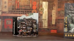 CUTEBEE 3D Wooden Puzzle DIY Dollhouse with Led Light Twilight of the Warriors Bookend Toys for Adults Lover Child Gifts