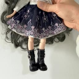 Tilda 3.6cm Doll Boots 1/6 Mini Leather Doll Shoes Designed for Blythe Azone 1:6 Doll Casual Puppet Shoes Accessories