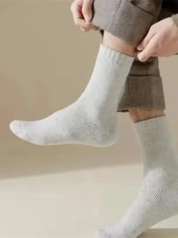 4Pairs/Lot Men's Winter Super Thick Thermal Socks Wool Men Women Solid High Quality Merino Wool Socks Cold Snow Warm Wool Socks