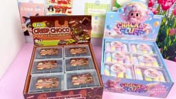 Chocolate Wax Cracking Squeeze Fidgets Cat Paw Donut Crunchy Sound Ball Handmade Craft Crispy Feel Snowball Crunch Squishy Gift