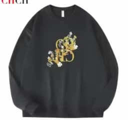 CHCH Fashion Trend Pullover Simple Round Neck Sweatshirts Men/Women Long-sleeved Lettered Loose Basic Hoodies