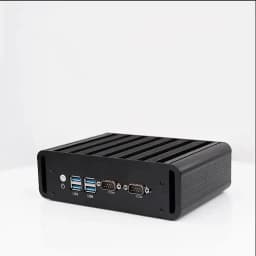 Fanless Industrial Mini PC Intel N100 J6412 Dual LAN 2xCOM RS485 6USB 4G SIM GPIO WiFi Support Computer