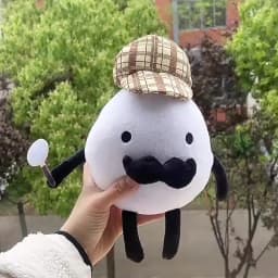 9.8 Inch Detective Egg Plush Game Stuffed Plushies Cartoon Doll Pillow For Fans Christmas Birthday Gifts