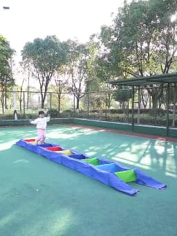 Kindergarten Cloth Magic Train Outdoor Children Crawling and Jumping Outdoor Game Props Sensor Integration Training Equipment
