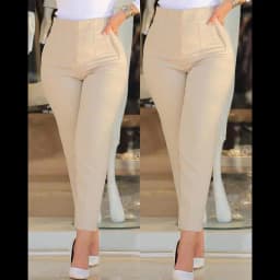 Fashion Solid Slim Trousers Elegant Office Lady High Waist Pocket Nine Point Pants 2025 Autumn New Casual Women Clothing
