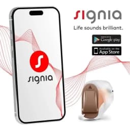 Signia 8 Channels Digital Invisible CIC Hearing Aid RUN Click ITC Signia Smartphone APP Fit Dry Case
