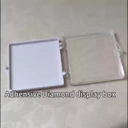 Floating Gemstone Storage Box Gems Display Organizer Holder Clear Adhensive Loose Diamond Stone Zircon Jewelry Packaging Boxes