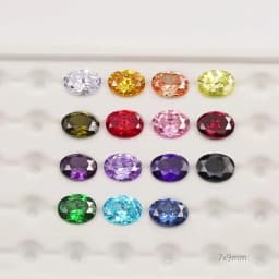 Mix 15 Colors Oval Cut Cubic Zirconia Stone Loose CZ Stones Synthetic Gemstone for Jewelry Making (Size 4x6mm-10x12mm)