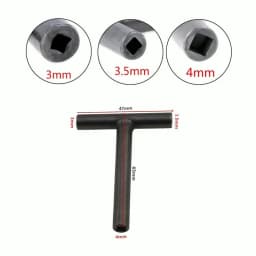 1Pcs T Type Wrench Valve Screw Clearance Adjusting Spanner 3mm 3.5mm 4mm Square Hexagon Wrench For Motorcycle Scooter