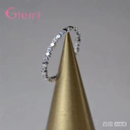 Genuine 925 Sterling Silver Star Cubic Zircon Finger Rings for Women Wedding Band Engagement Statement Jewelry