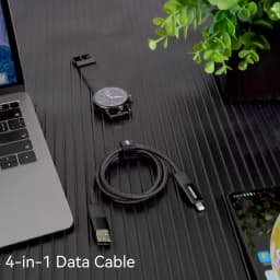 Essager 4 in 1 65W USB C To Type C Lightning Fast Charging Cable For IPhone 15 14 13 Pro Max Xiaomi Huawei Multi Charger Cable