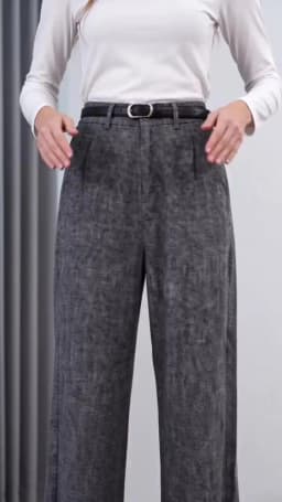 Linen High Waist Solid Color Wide Leg Pants Summer New Korean Women Loose Large Size Fashion Temperament Drape Casual Straight P