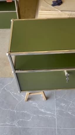 Living Room Sideboard Medieval Cabinets Storage Dining Modern Metal Stainless Steel Frame Wood Customizable Cabinet with Locker