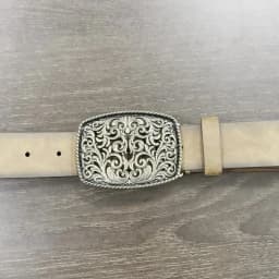A Western-Buckle PU Belt Suitable for Both Men and Women, A Unique and Retro Brown Belt (With Perforated Nails Included)