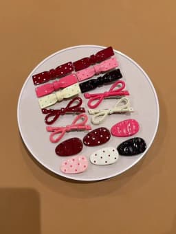 16 Korean colored hair clips with a sweet and stylish style, suitable for daily use as headwear