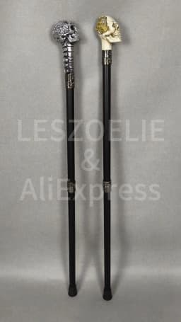 Luxury Resin Skull Head Handle Walking Stick Vintage Fashion Decorative Cane for Men And Women Metal Walking Stick