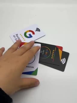 5pcs Google Reviews NFC Cards Boost Your Reviews PVC Material Durable