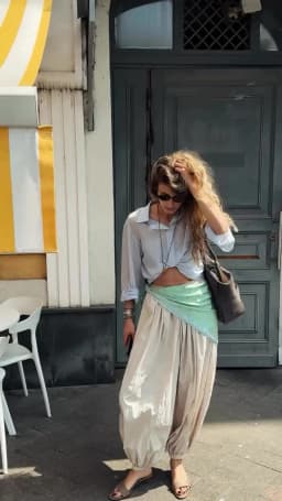 Tuularose Loose Solid Leg-Length Pants For Women Pleated High Waist 2025 Summer Female Fashion Office Lady Casual Bloomer Pants