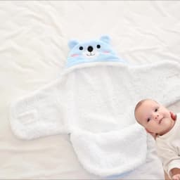 Soft Baby Sleeping Bags Warm Autumn and Winter Newborn Baby Wrap Blankets CartoonCocoon for babies Flannel Baby Sleepsack 0-9M