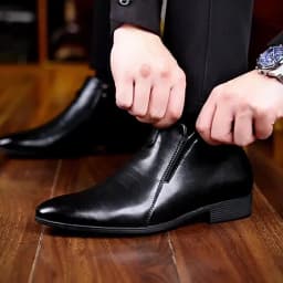 Retro Men Ankle Boots Luxury High-top Men Leather Shoes High Quality Non-Slip Motorcycle Boots Fashion Zipper Men Boots Big Size