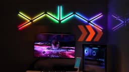 RGB LED Wall Lamp Smart WIFI APP DIY Free Splicing Atmosphere Night Light Music Rhythm TV Backlight Bedroom Game Room Decor Lamp
