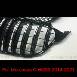 GT Style Front Grille Bumper Grill For Mercedes W205 Benz C C205 S205 C43 2014-2021 like C260 C250 C180 C200 C300 Sport Tuning
