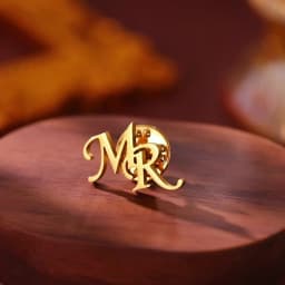 My Shape Custom Initials Brooch for Men's Suit for Casual Sweater Coat Personalized Letters Pins Badge Nameplate Brooch Jewelry