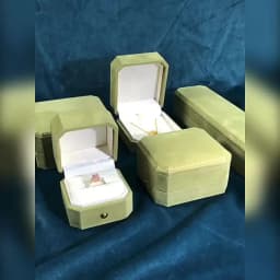 New Octagonal Jewelry Organizer Box for Earrings Ring Pendant Necklace Bracelet Storage Flannelette Vintage Gift Packaging Box
