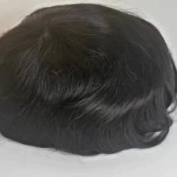 Men Toupee Full PU 0.12-0.14cm ISKIN With Knots Men's Capillary Prosthesis Real Indian Human Hair Wig Wave Straight Hairpiece
