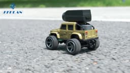 1:64 Mini Alloy RC Car, 2.4GHz Rear Drive Desktop Off-Road Toy Car with Camera, Christmas & Birthday Gift for Kids