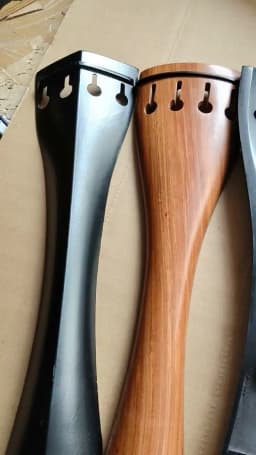 1 PC Double Bass Tail Piece 3/4 Size Ebony Rosewood Aluminum and Carbon Fiber Tailpiece
