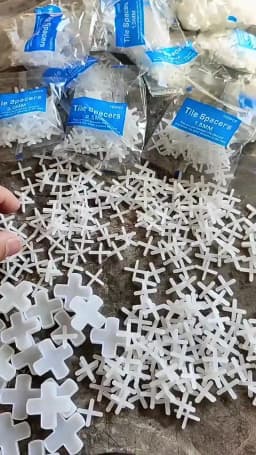 100-500pcs Ceramic Tile Spacer 1/1.5/2/2.5/3/5/8/10mm Cross Tile Leveling System Clips For Floor Wall Laying Construction Tools