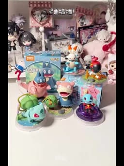 BLOKEES Pokemon Figure Pikachu Bulbasaur Squirtle Charizard Eevee Ceruledge Greninja Action Figure Toys Collect Christmas Gift