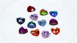 Crystal Rhinestones Fat Triangle All Color Sew On Stones Glass High Quality Flatback Sewing Rhinestone For Clothes Dress Shoes