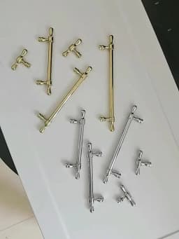 Bright Silver Cabinet Door Handles and Knobs Gold Drawer Pulls Vintage Kitchen Cupboard Handle Wardrobe Hardware French Style