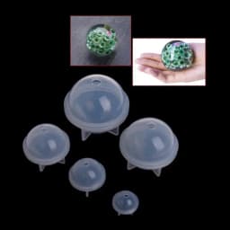 Sphere Silicone Resin Mold Ball Epoxy Molds for Jewelry Craft Making Candle Making Mold DIY Necklace Jewelry