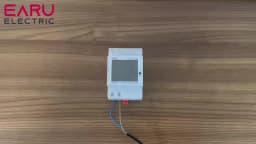 EARU 6IN1 Din Rail 110V 220V 380V 100A Voltage Current Frequency Power Factor Active Electric KWh Energy Meter Monitor Voltmeter