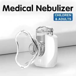 Mini Portable Nebulizer Handheld Inhaler Ultrasonic Nebulizer Medical Grade Atomizer Kids Adult for Cough Asthma