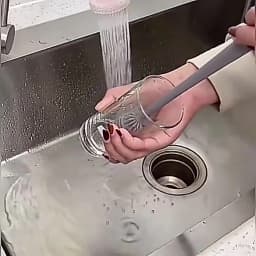Silicone Cup Brush Milk Bottle Cleaning Brush Long Handle Water Bottles Cleaner Glass Cup Cleaning Brush Kitchen Cleaning Tools
